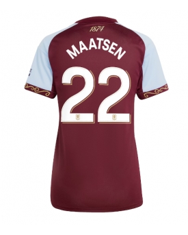 Aston Villa Ian Maatsen #22 Maglia Gara Casa Repliche 2025-26 Donna Maniche Corte Aston Villa Ian Maatsen #22 Maglia Gara Casa Repliche 2025-26 Donna Maniche Corte
